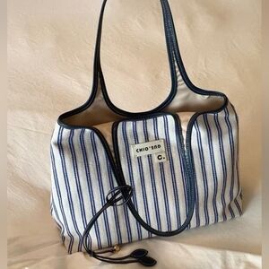 NWT Blue Striped Women's Bag